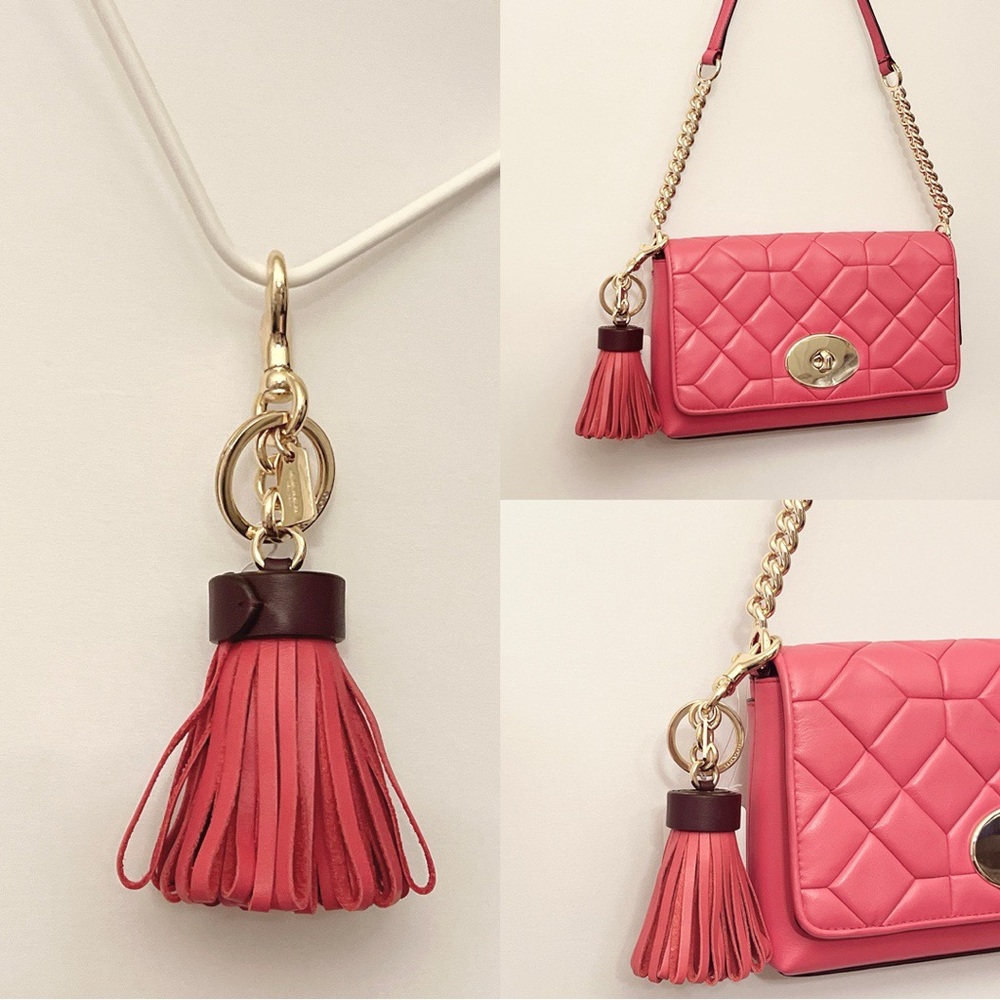 NWT Coach Dahlia Quilted Crosstown Crossbody & Leather Tassel Set